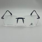 VASILISA™ K7003 Full Vue Optical Frames – Unisex Lightweight Black Silver Gun Stainless Steel Prescription Glasses with Premium Designer Style