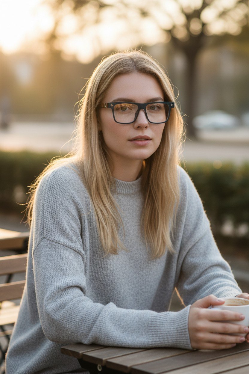 015 (2) Shadely Atelier™ Monaco Blue Tortoise Optical Frames – Unisex Blue Front Brown Pattern Prescription Glasses with Designer Style - الصورة 1
