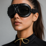 Shadely RoadShield™ Iron Rider Motorcycle Glasses – Vintage Metallic Wraparound Riding Eyewear for Classic Riders
